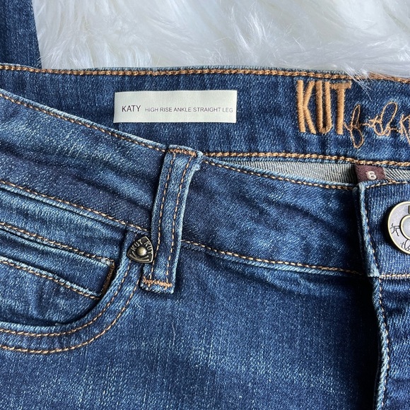 🆕 KUT from the Kloth Women's Skinny High Rise Jeans Blue Dark Wash Size 6 - Picture 6 of 12